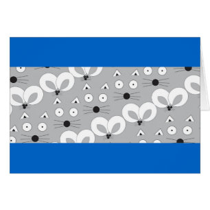 Motif de chat et souris gris