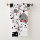 Motif de chat fantaisiste mignon (En situation)