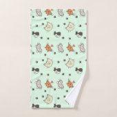 Motif de chat Kitty (Serviette à main)