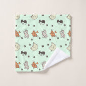 Motif de chat Kitty (Gant de toilette)