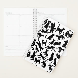 Motif de chat noir
