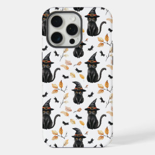 Motif de chat noir Halloween - Chat sorcière