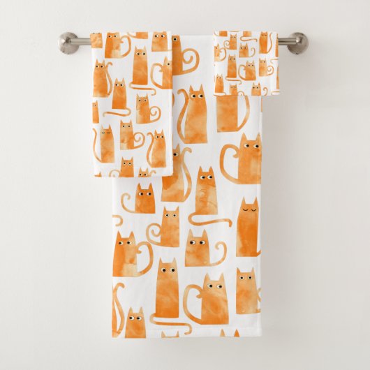 Motif de chat orange (En situation)