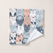 Motif de chats amusants (Gant de toilette)