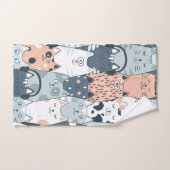 Motif de chats amusants (Serviette à main)