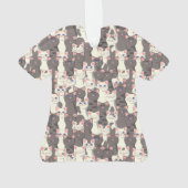 Motif de chats blancs et gris (dos)