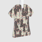 Motif de chats blancs et gris (devant)