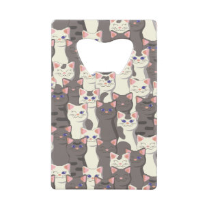 Motif de chats blancs et gris