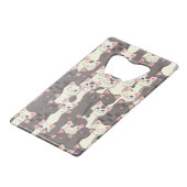 Motif de chats blancs et gris (Devant Angle)