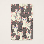 Motif de chats blancs et gris (Devant)