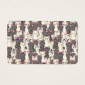 Motif de chats blancs et gris (Dos)