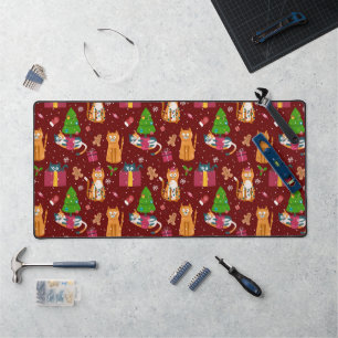 Motif de chats de Noël mignons