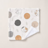 Motif de chats endormis confortablement recroquevi (Gant de toilette)