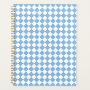 Motif de chèques bleu et blanc