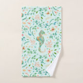 Motif de cheval de mer mystique (Serviette à main)