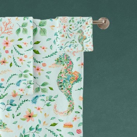 Motif de cheval de mer mystique