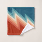 Motif de chevron de style rétro (Gant de toilette)