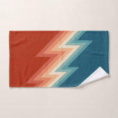 Motif de chevron de style rétro (Serviette à main)
