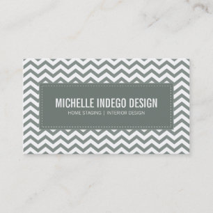 motif de chevron frais carte de visite