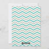 Motif de chevron moderne carte photo plat de Noël (Dos)