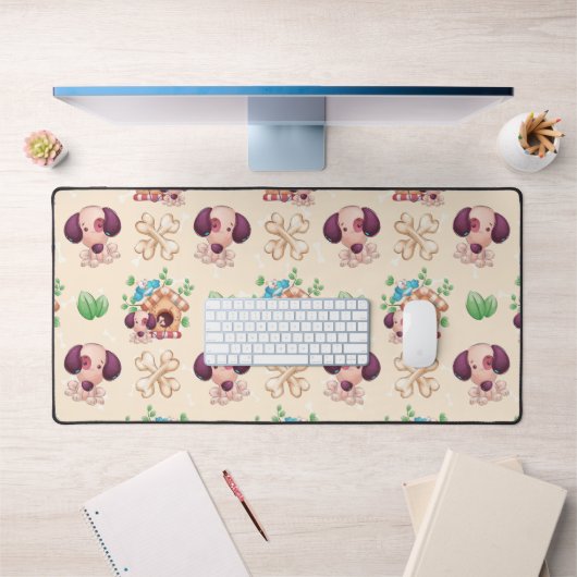 Motif de chien adorable (Bureau 1)