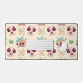 Motif de chien adorable (Clavier et souris)