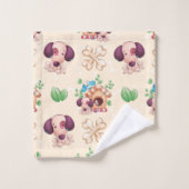 Motif de chien adorable  (Gant de toilette)
