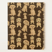 Motif de chien Brown labradoodle doré (Dos)