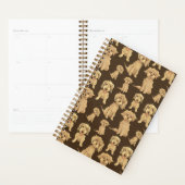 Motif de chien Brown labradoodle doré endoodle mig (Devant avec enveloppe)