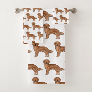 Motif de chien de dessin animé mignon Retriever do