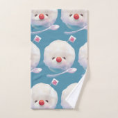 Motif de chien de glace rasé mignon (Serviette à main)