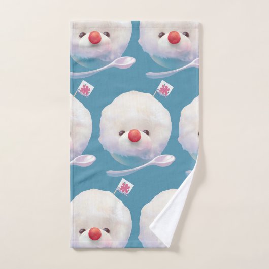 Motif de chien de glace rasé mignon (Serviette à main)