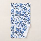 Motif de chinoiserie bleue (Serviette à main)