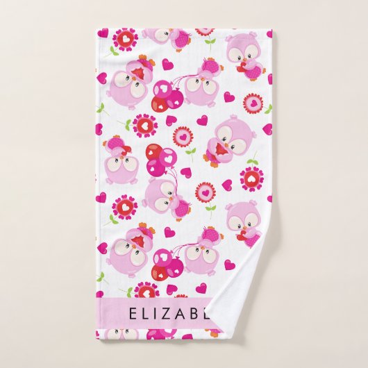 Motif De Chouettes, Chouettes Mignonnes, Chouettes (Serviette à main)