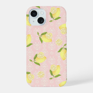 Motif de citron rose