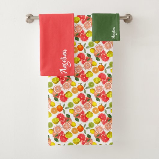 Motif de citron vert rose citrus (En situation)