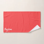 Motif de citron vert rose citrus (Serviette à main)