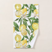 Motif de citrons et citrons d'été (Serviette à main)
