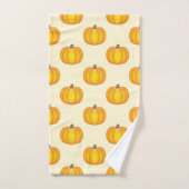 Motif de citrouille automne jaune (Serviette à main)