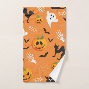 Motif de Citrouille de chat Ghost Halloween