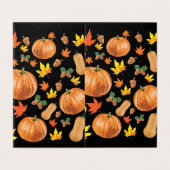 Motif de citrouille orange d'automne (Outside Unfolded)