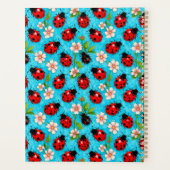 Motif de coccinelle colorée avec des fleurs (Dos)