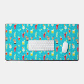 Motif de cocktails sur Arrière - plan Turquoise (Clavier et souris)