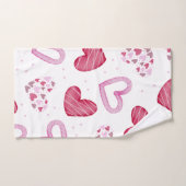 Motif de coeur 36 (Serviette à main)