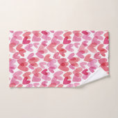 Motif de coeur aquarelle (Serviette à main)