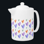 Motif de coeur de papier moderne<br><div class="desc">Inspiré par l'art du papier plié,  ce motif de coeur moderne est conçu pour ressembler à des pétales de fleurs.</div>