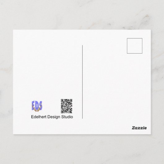 Motif de coeur Enregistrer la date Carte postale (Dos)