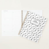 Motif de cœur gris noir blanc (Devant avec enveloppe)
