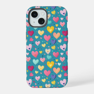 Motif de coeur mignon coloré