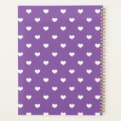 Motif de coeur moderne violet personnalisé (Dos)